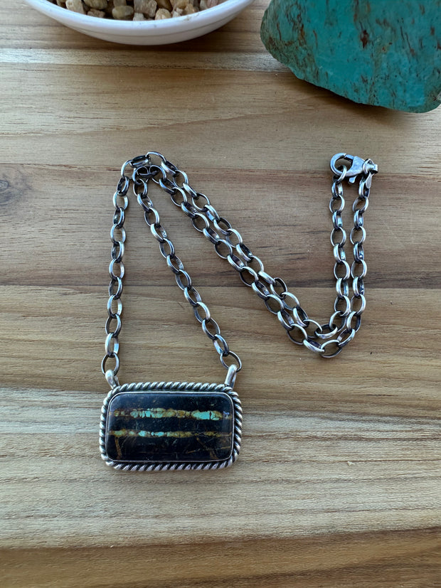 Black Jack Square Necklace