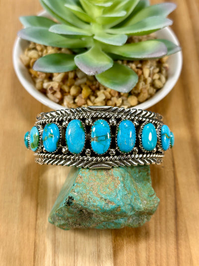 Sonoran Turquoise Row Cuff