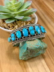 Sonoran Turquoise Row Cuff