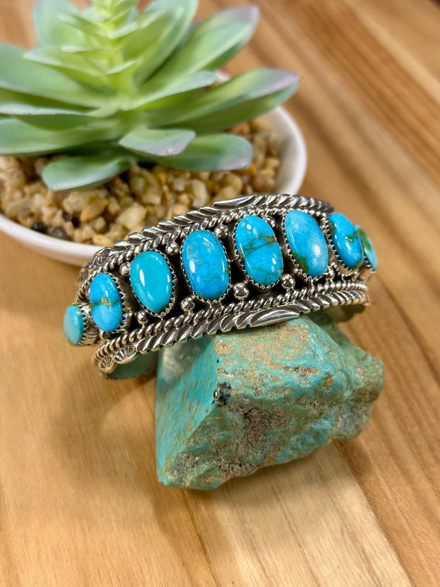 Sonoran Turquoise Row Cuff