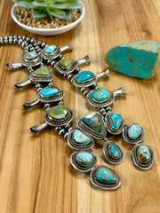 Royston Squash Blossom Necklace & Earrings Set