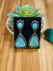 Royston Squash Blossom Necklace & Earrings Set