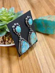 Royston Squash Blossom Necklace & Earrings Set