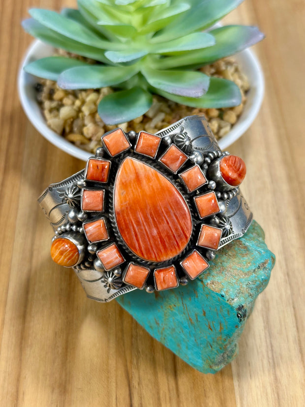 Red Spiny Cluster Cuff