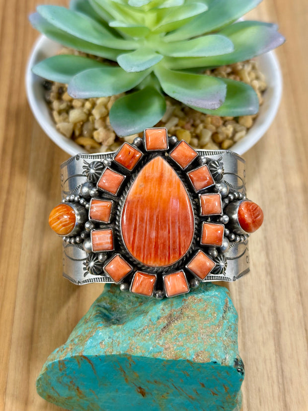 Red Spiny Cluster Cuff