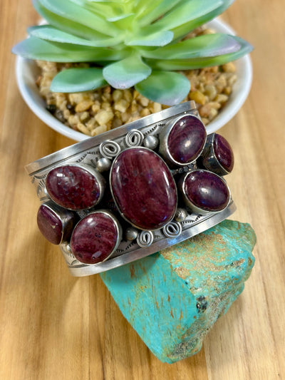 Purple Spiny Cluster Cuff