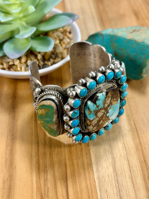 Sterling Silver & Royston Cluster Cuff