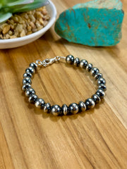 Sterling Pearl Bracelet