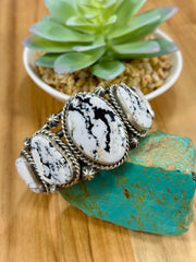 White Buffalo Sterling Cuff