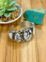 White Buffalo Sterling Cuff
