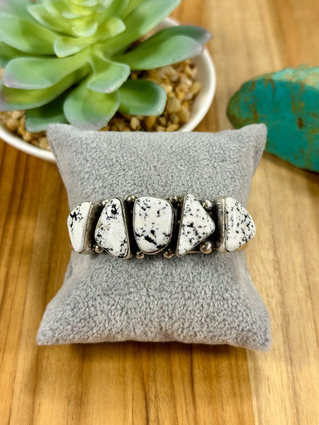 White Buffalo 5 stone Cuff