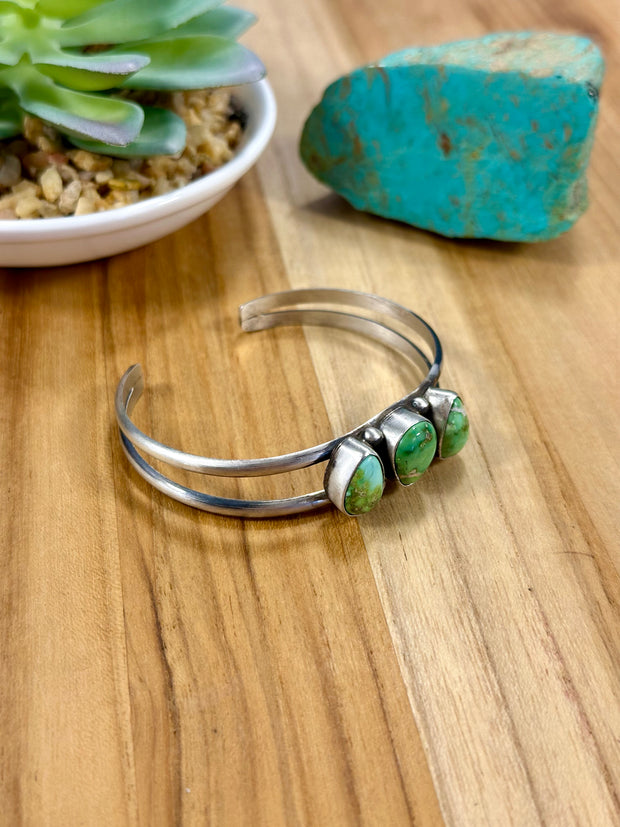 Sonoran Turquoise & Sterling Silver Cuff