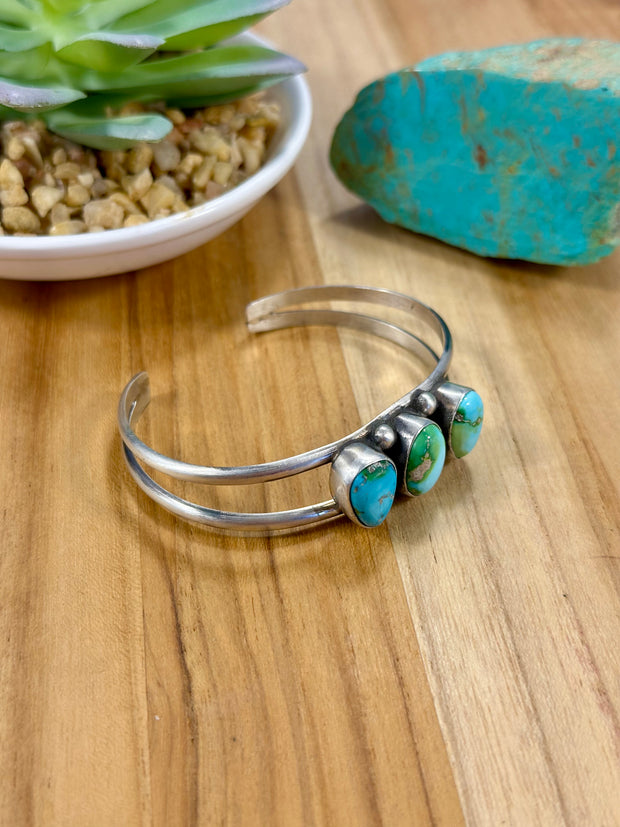 Sonoran Turquoise & Sterling Silver Cuff