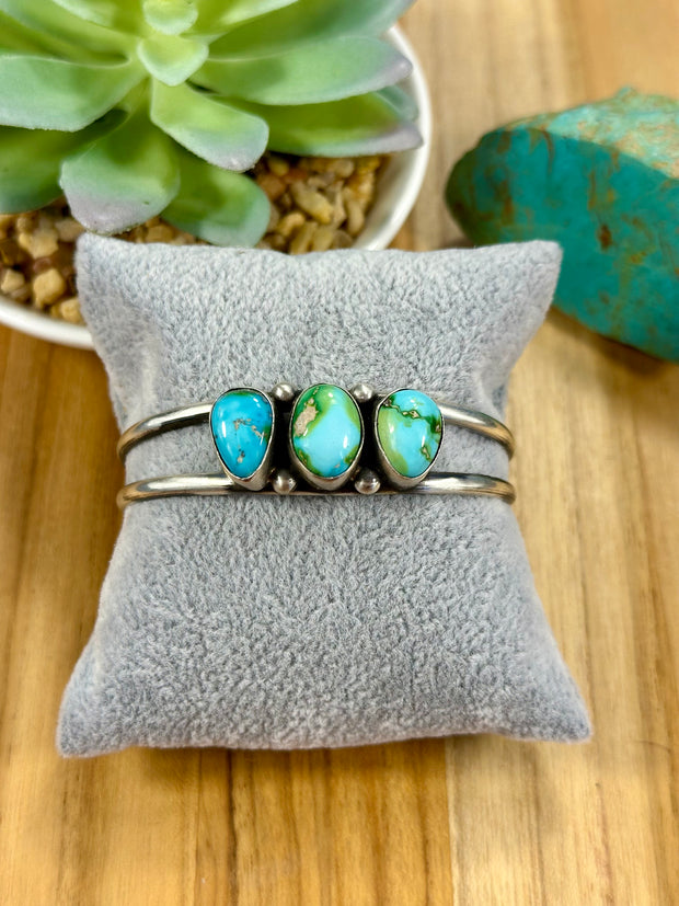 Sonoran Turquoise & Sterling Silver Cuff