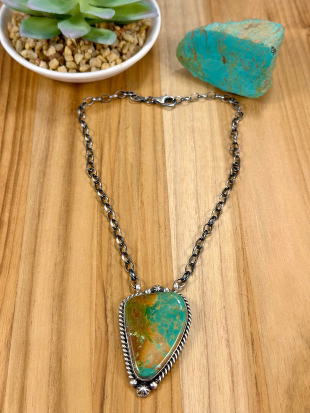 Single Stone Royston Sterling Necklace