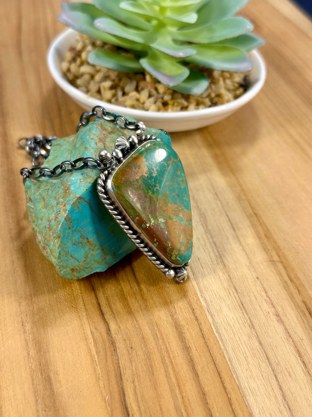 Single Stone Royston Sterling Necklace