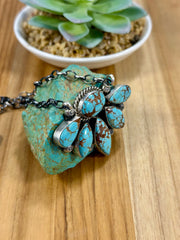 Number 8 Cluster Pendant Necklace