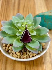 Purple Spiny Triangle Pendant