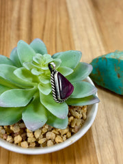 Purple Spiny Triangle Pendant