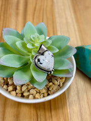 White Buffalo Heart Pendants