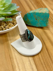 Black Jack Tear Drop Ring