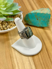 Black Jack Square Sterling Silver Ring