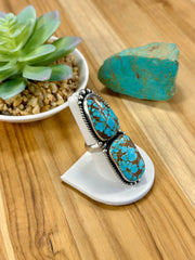 #8 Vertical 2 - Stone Sterling Silver Ring