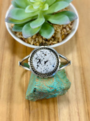 White Buffalo Sterling Silver Cuff Bracelet