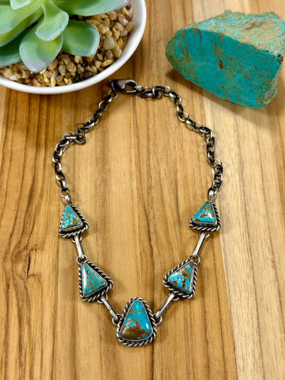 Kingman Turquoise Choker Necklace