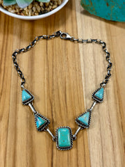 Kingman Turquoise Choker Necklace