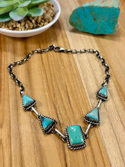 Kingman Turquoise Choker Necklace