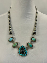 Black Jack & Royston Cluster Chocker Necklace