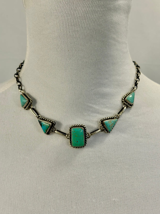 Kingman Turquoise Choker Necklace