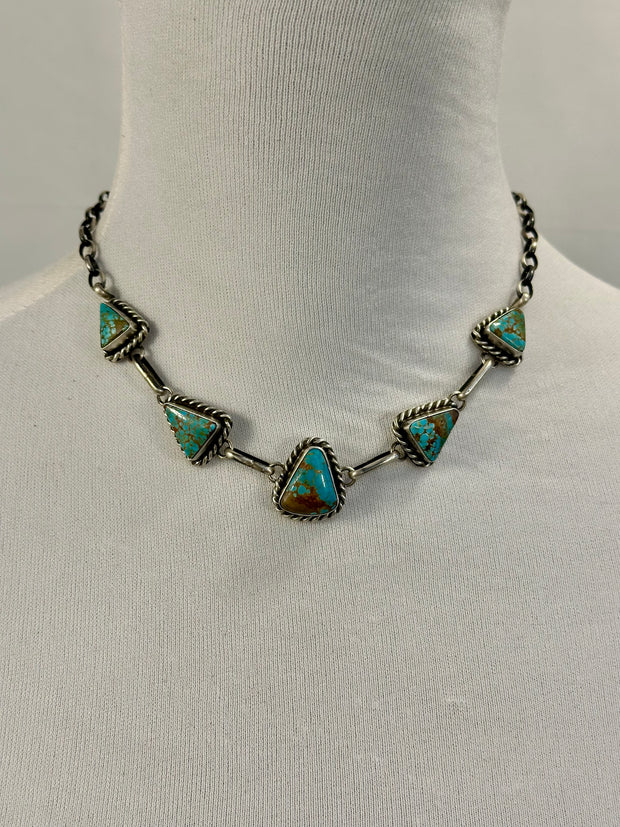 Kingman Turquoise Choker Necklace