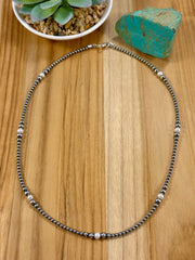 Fresh Water Pearl & Sterling Silver Pearl Necklace