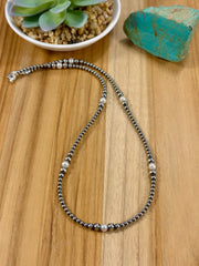 Fresh Water Pearl & Sterling Silver Pearl Necklace