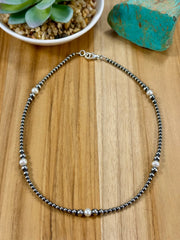 Fresh Water Pearl & Sterling Silver Pearl Necklace