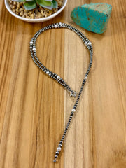 Fresh Water Pearl & Sterling Silver Pearl Y - Necklace