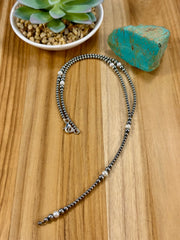 Fresh Water Pearl & Sterling Silver Pearl Y - Necklace