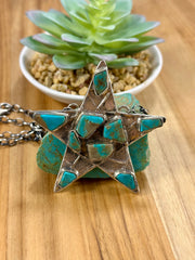 Kingman Turquoise Star Necklace