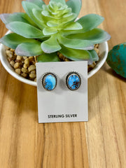 Golden Hills Sterling Silver Stud Earrings