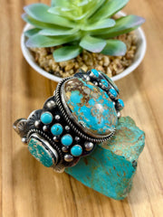 Royston Cluster Stone Sterling Silver Cuff