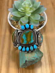 Royston Cluster Stone Sterling Silver Cuff