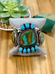 Royston Cluster Stone Sterling Silver Cuff