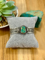 Sonoran Turquoise  Sterling Silver Cuff Bracelet