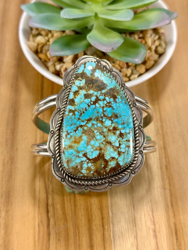 Number 8 Sterling Silver Cuff Bracelet