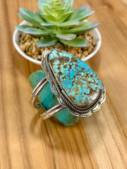 Number 8 Sterling Silver Cuff Bracelet