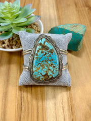 Number 8 Sterling Silver Cuff Bracelet