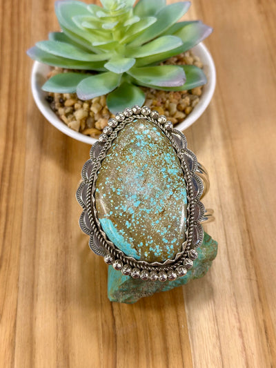 Number 8 Sterling Silver Cuff Bracelet