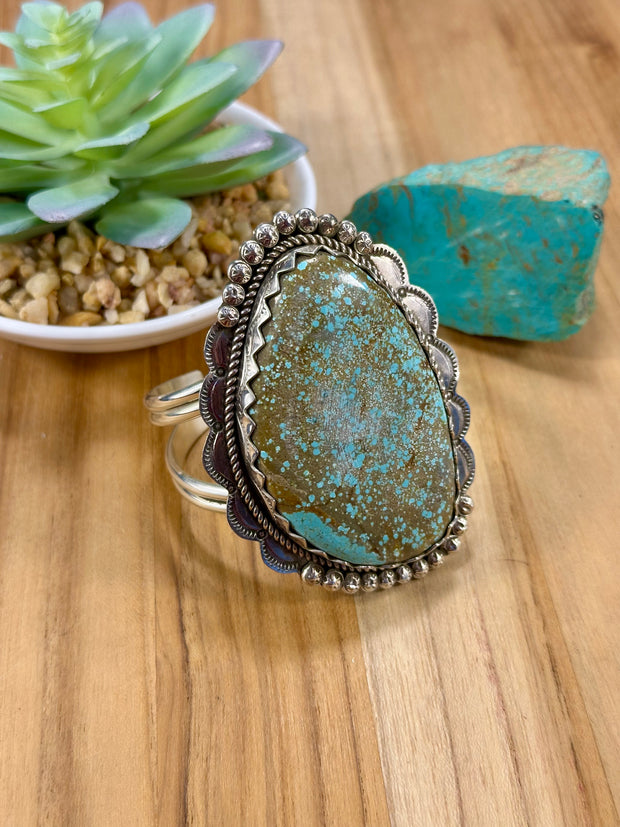 Number 8 Sterling Silver Cuff Bracelet